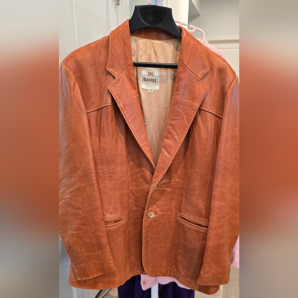 Men's Brown Vintage Leather Jacket